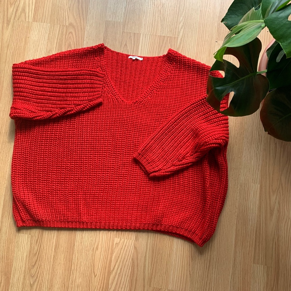 REVOLVE Tularosa Red knit sweater